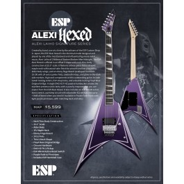 ESP Alexi “Hexed” Purple Fade w/ Pinstripes (Alexi Laiho Signature Model)