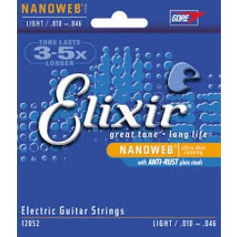 Elixir Nanoweb Coated Guitar Strings Light 10-46