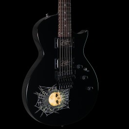 ESP Custom Shop KH-3 Kirk Hammett 30th Anniversary Signature Eclipse w/ Case Black with Spider & Skull Graphic