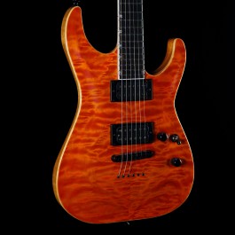 ESP USA Horizon-II Copper Quilt Top w/ Stainless Steel Frets & Natural Back