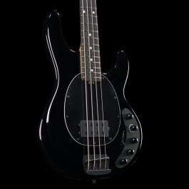 Ernie Ball Music Man Dark Ray 4-String Bass 1H - Obsidian Black with Ebony Fingerboard - StingRay