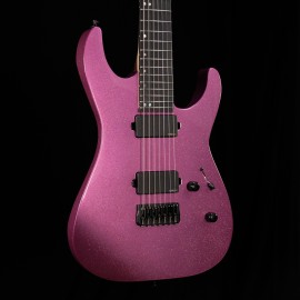 ESP USA M-7 Baritone Pink Sparkle, Ebony Fingerboard, Stainless Steel Frets, EMG Pickups