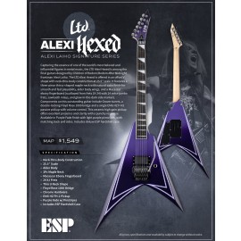 ESP LTD Alexi “Hexed” Purple Fade w/ Pinstripes (Alexi Laiho Signature Model)