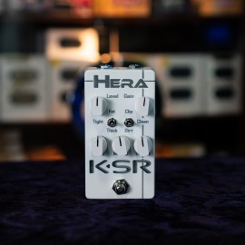 KSR Hera Transparent Boost + EQ (White w/ White Knobs)