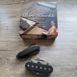 Bare Knuckle Blackguard Flat 50 Tele Pickup Set (Black Cover, 4 way mod)