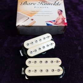 Bare Knuckle Warpig 6-String Calibrated Pickup Set (Open Cream, Nickel Bolts)