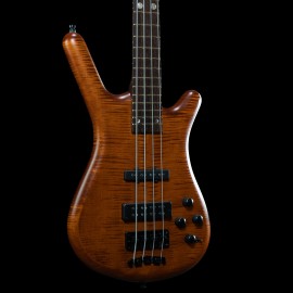 Warwick Limited Edition Team Built Streamette 4-String 2022  Flamed Maple Top in Amber Satin (#15 of 125 Made)