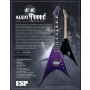 ESP E-II Alexi “Ripped” Purple Fade Satin w/ Ripped Pinstripes (Alexi Laiho Signature Model)