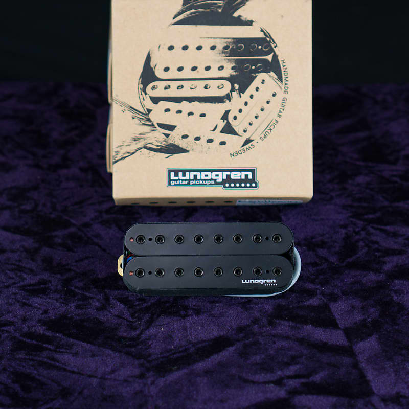 Lundgren Black Heaven 8-String Pickup Set -Black with Black Slugs