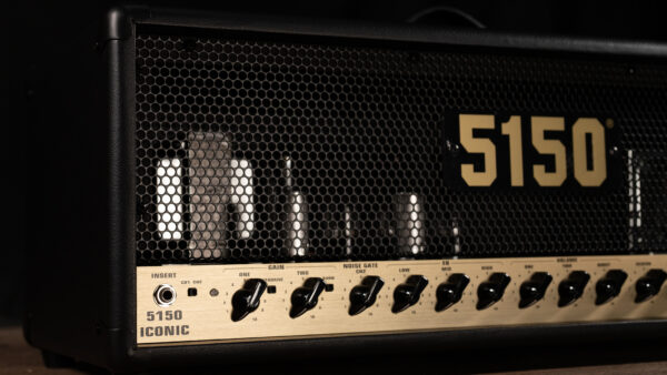 EVH 5150 Iconic EL34 80-Watt Head - Black/Gold - Image 4