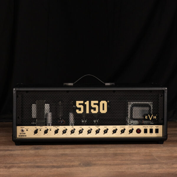 EVH 5150 Iconic EL34 80-Watt Head - Black/Gold - Image 5