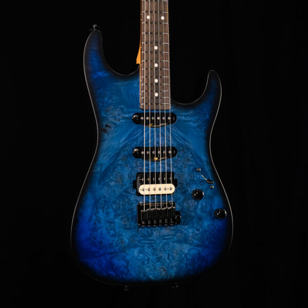 Schecter USA Custom Sunset II - Ocean Blue Burst Satin - Image 4