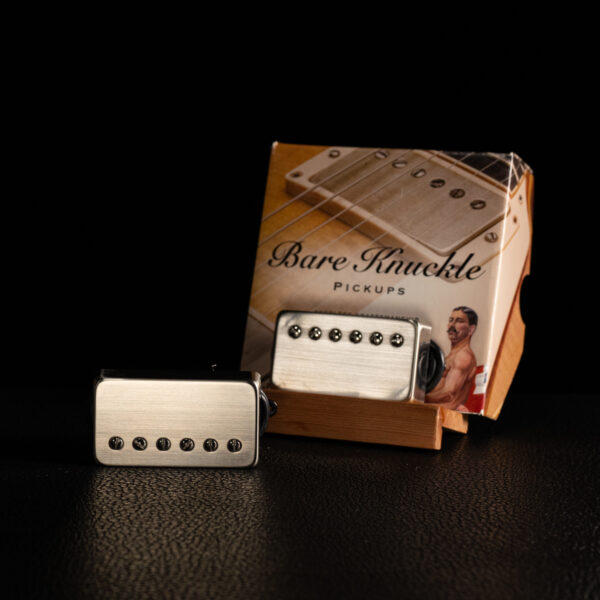 Bare Knuckle Polymath 6-String Humbucker Set - Brushed Nickel Cover