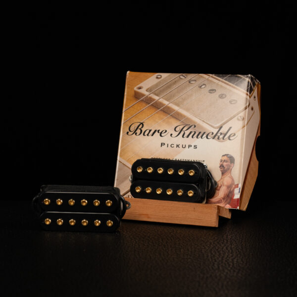 Bare Knuckle Silo 6-String Pickup Set - Matte Black/Gold Bolts