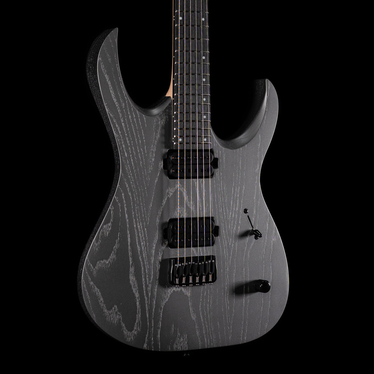 e*y様 Mayones Mayones Duvell Elite 7 Electric Guitar - Trans Graphite 3A Curly