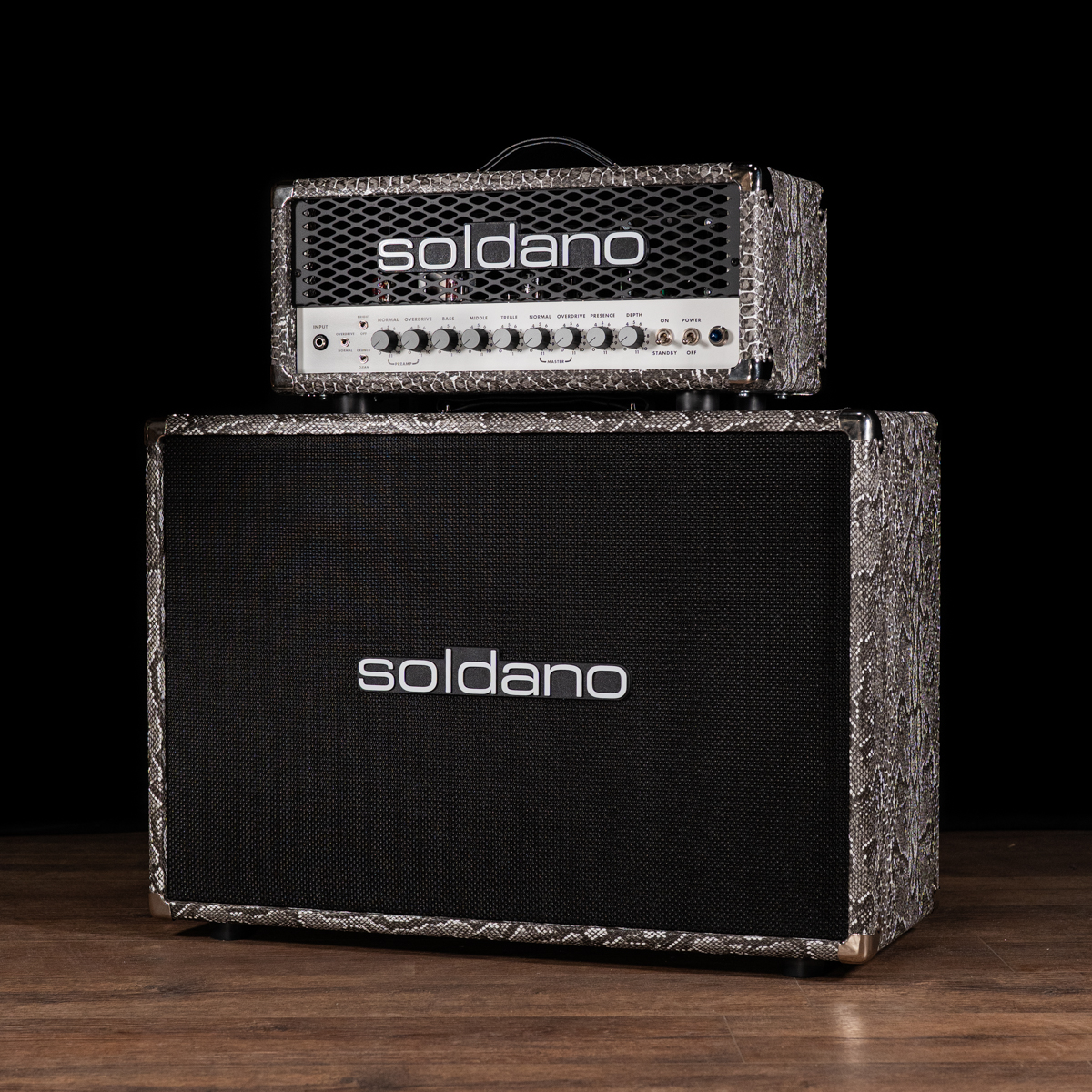 Soldano 212 Horizontal 2x12 Cabinet - Snakeskin - Image 4