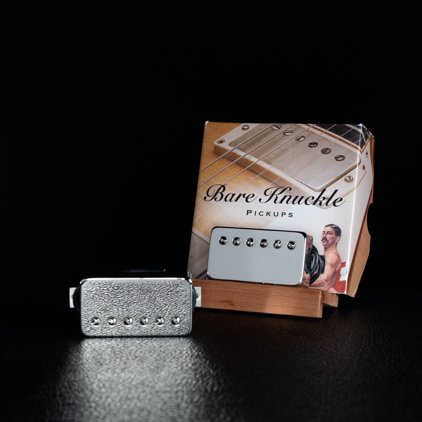 Bare Knuckle Rebel Yell 6 String Pickup Set Zebra w/ Nickel Screw - Image 2