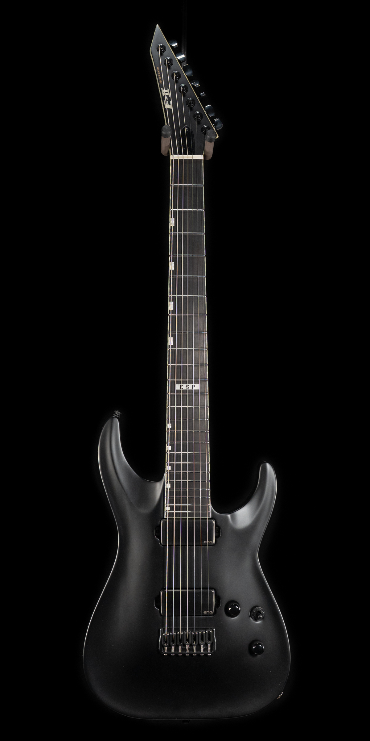 ESP E-II Horizon NT7-B Hipshot - Black Satin