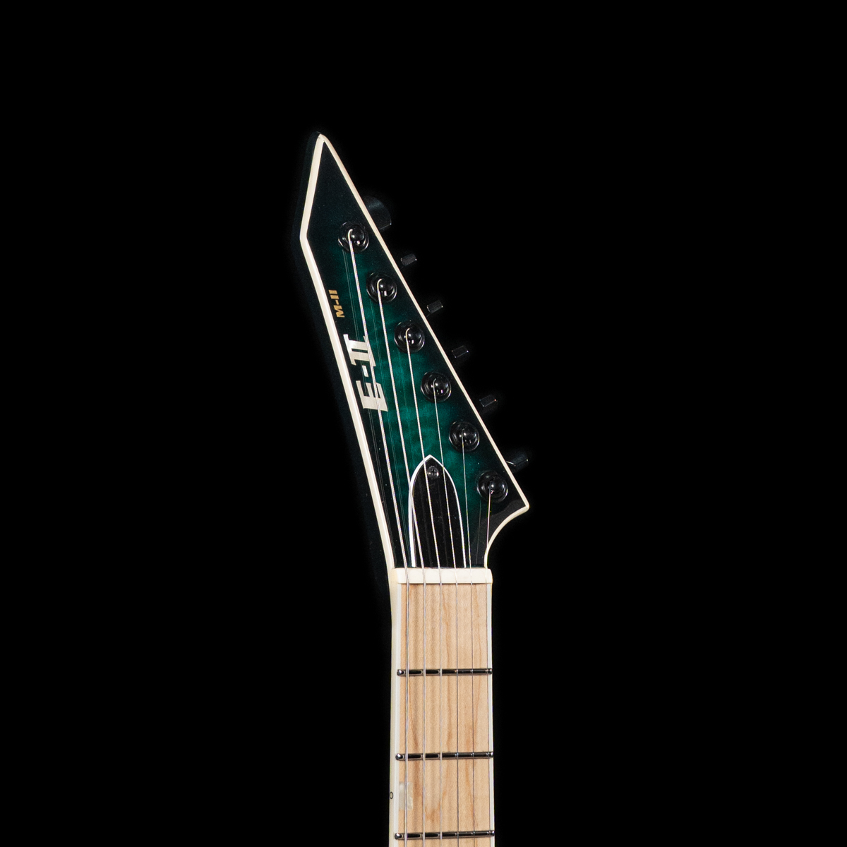 ESP E-II M-II NT - Black Turquoise Burst - Image 3