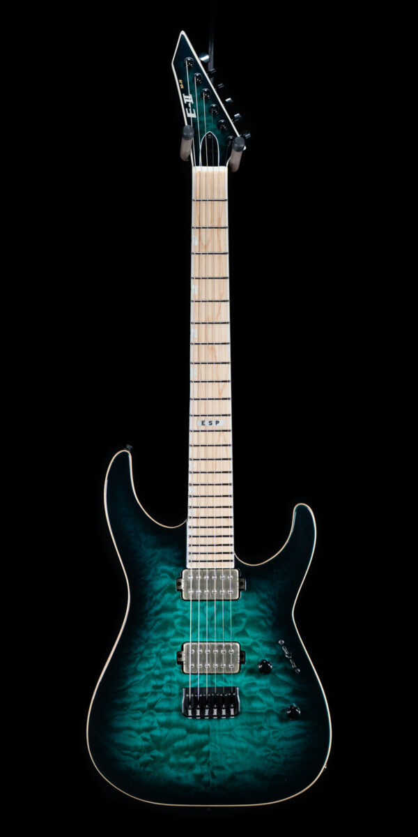 ESP E-II M-II NT - Black Turquoise Burst | Axe Palace
