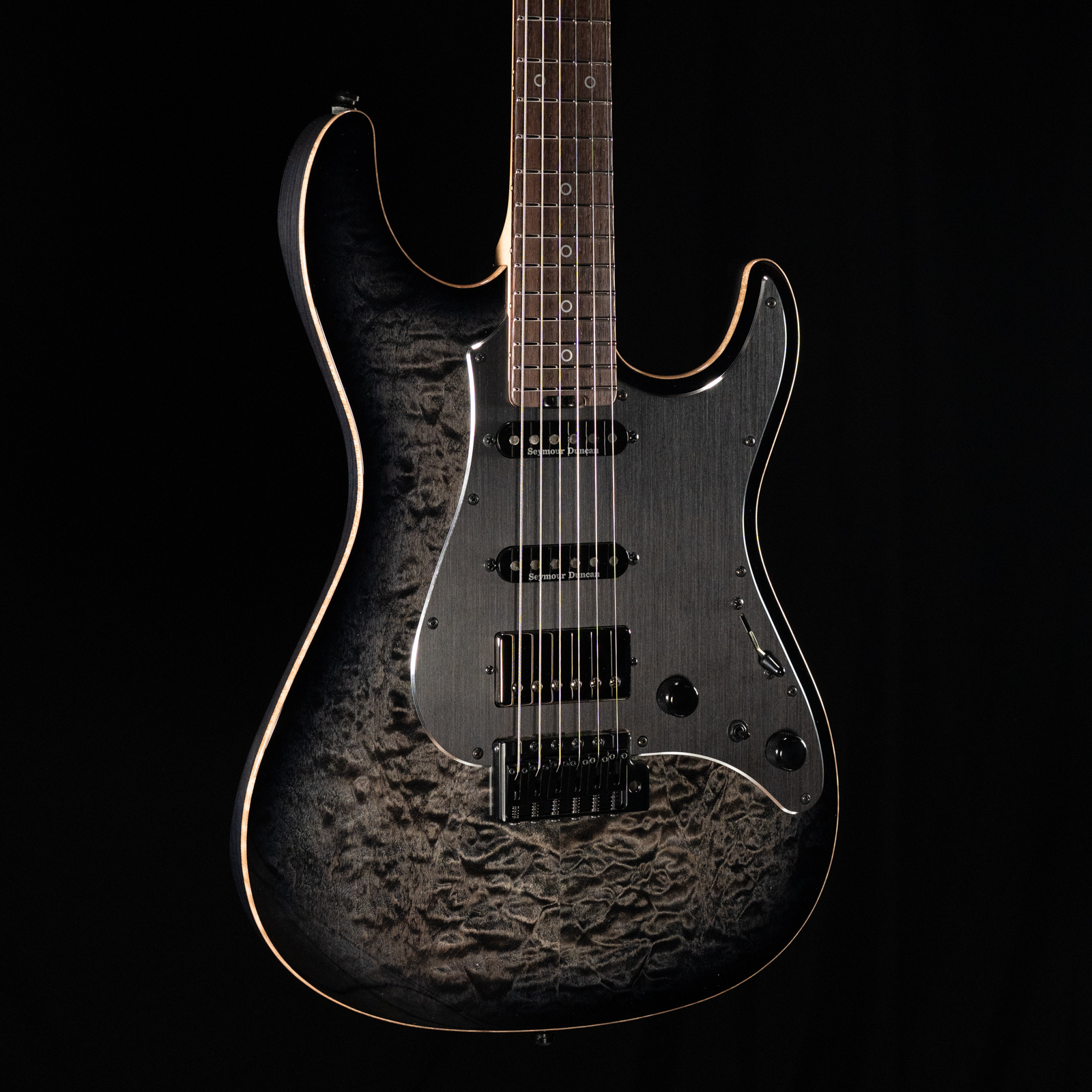 ESP Snapper-CTM/QM 20th Anniversary - See Thru Black Sunburst - Image 9