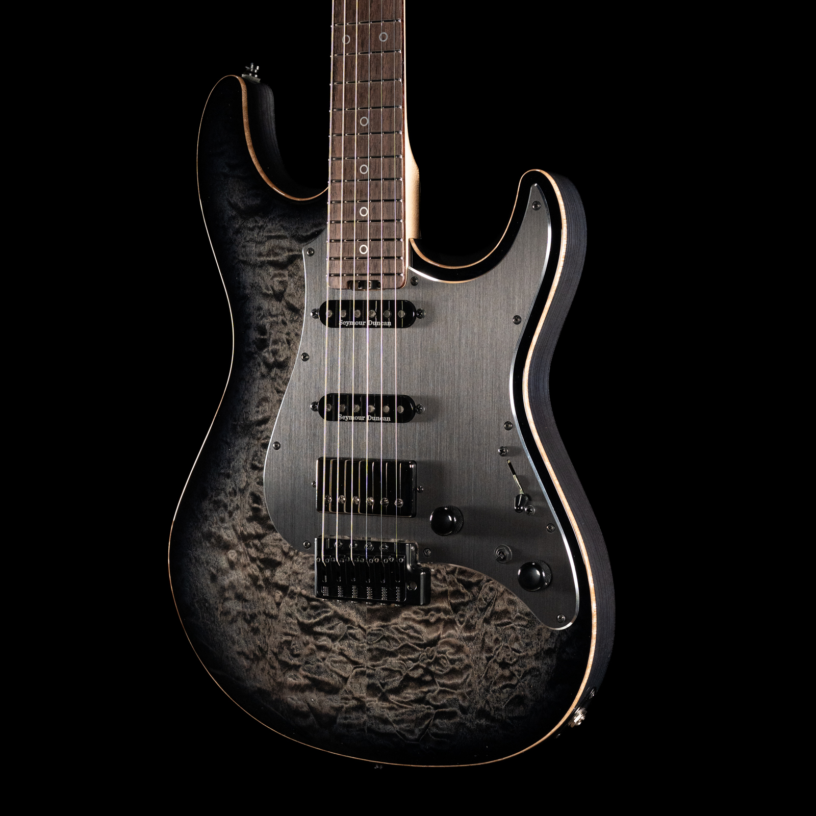 ESP Snapper-CTM/QM 20th Anniversary - See Thru Black Sunburst - Image 10