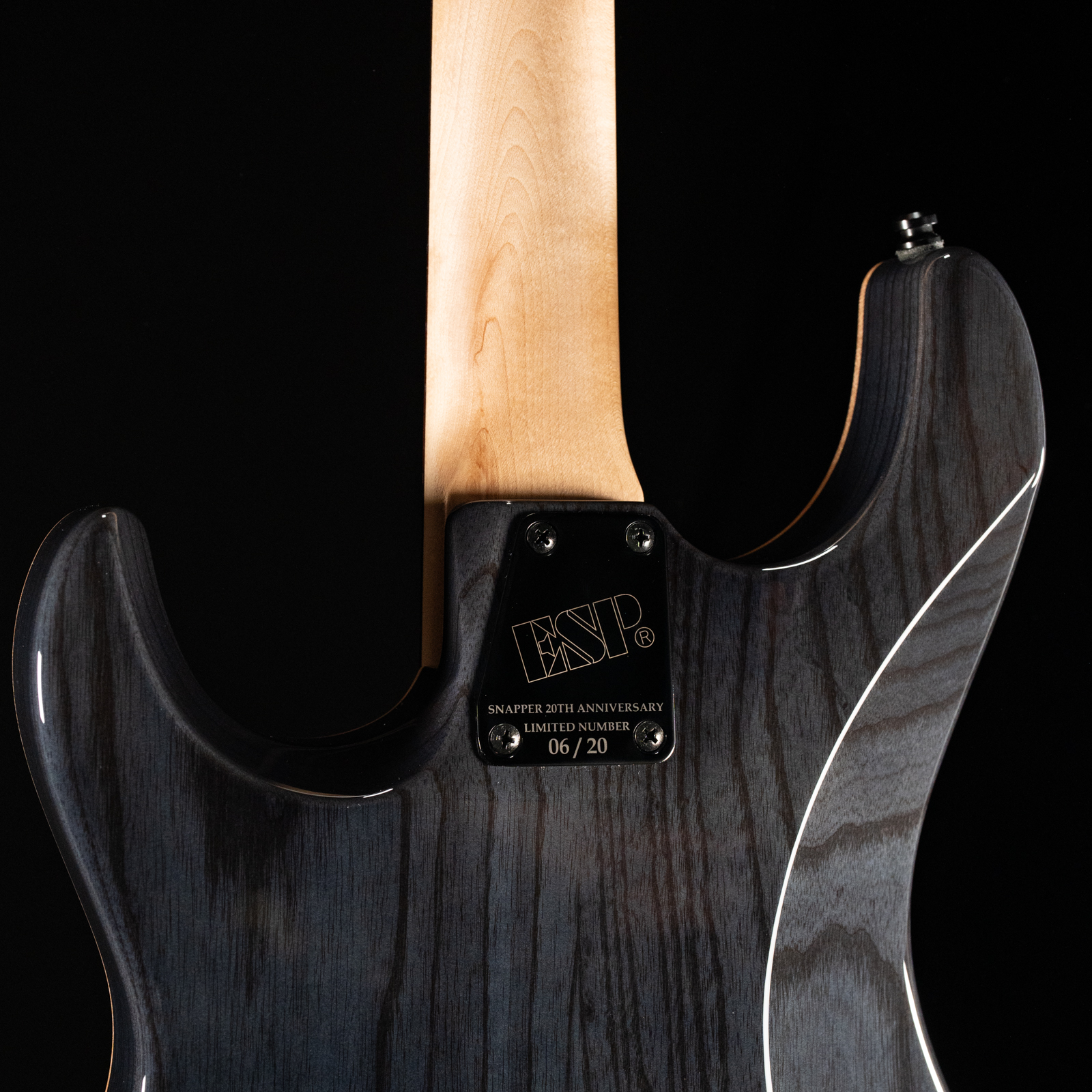 ESP Snapper-CTM/QM 20th Anniversary - See Thru Black Sunburst - Image 4