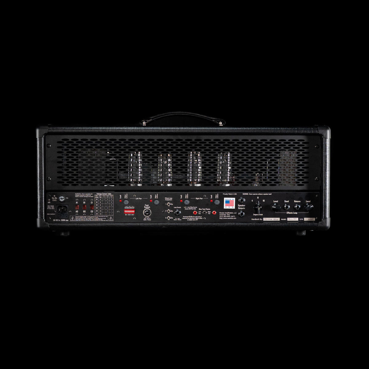 KSR Juno 100w EL34 Tube Head - Black - Image 2