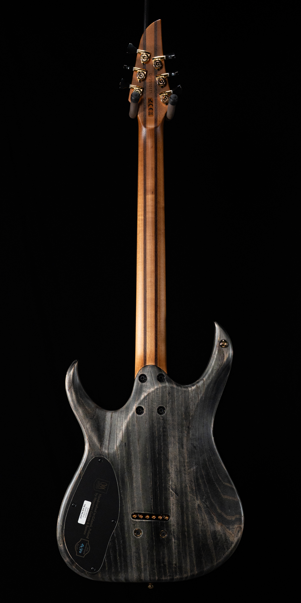 Mayones Duvell Elite 6 NAMM 2026 - 4A Curly Poplar/Antique Black - Image 4