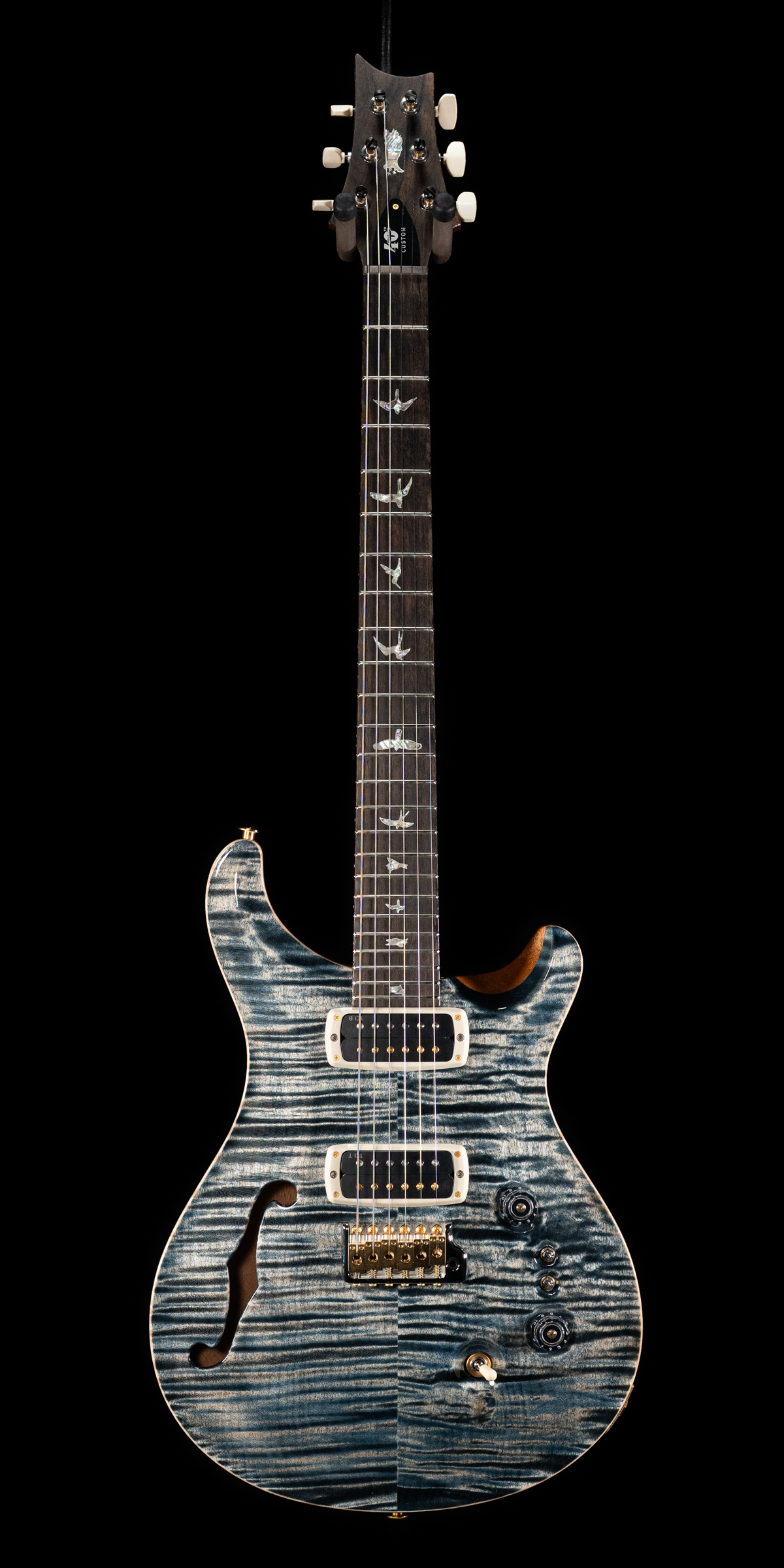 PRS 40th Anniversary Limited Edition Custom 24-08 Semi-Hollow - Faded Whale Blue (USED)