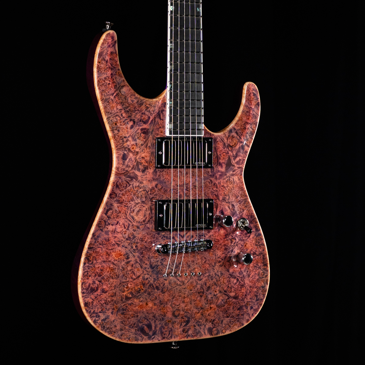 ESP USA Horizon-II Burl Maple Limited Edition - Pink Carmine - Image 2